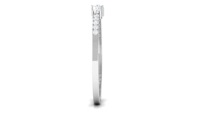 Certified Natural Diamond Half Eternity Stackable Ring