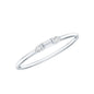 Minimalist Baguette and Round Diamond Promise Ring
