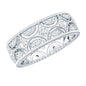 Designer Moissanite Wedding Band Ring