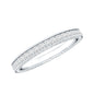 Round Cut Moissanite Full Eternity Wedding Band Ring