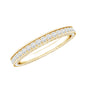 Round Cut Moissanite Full Eternity Wedding Band Ring