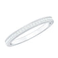 Minimal Moissanite Eternity Band Ring