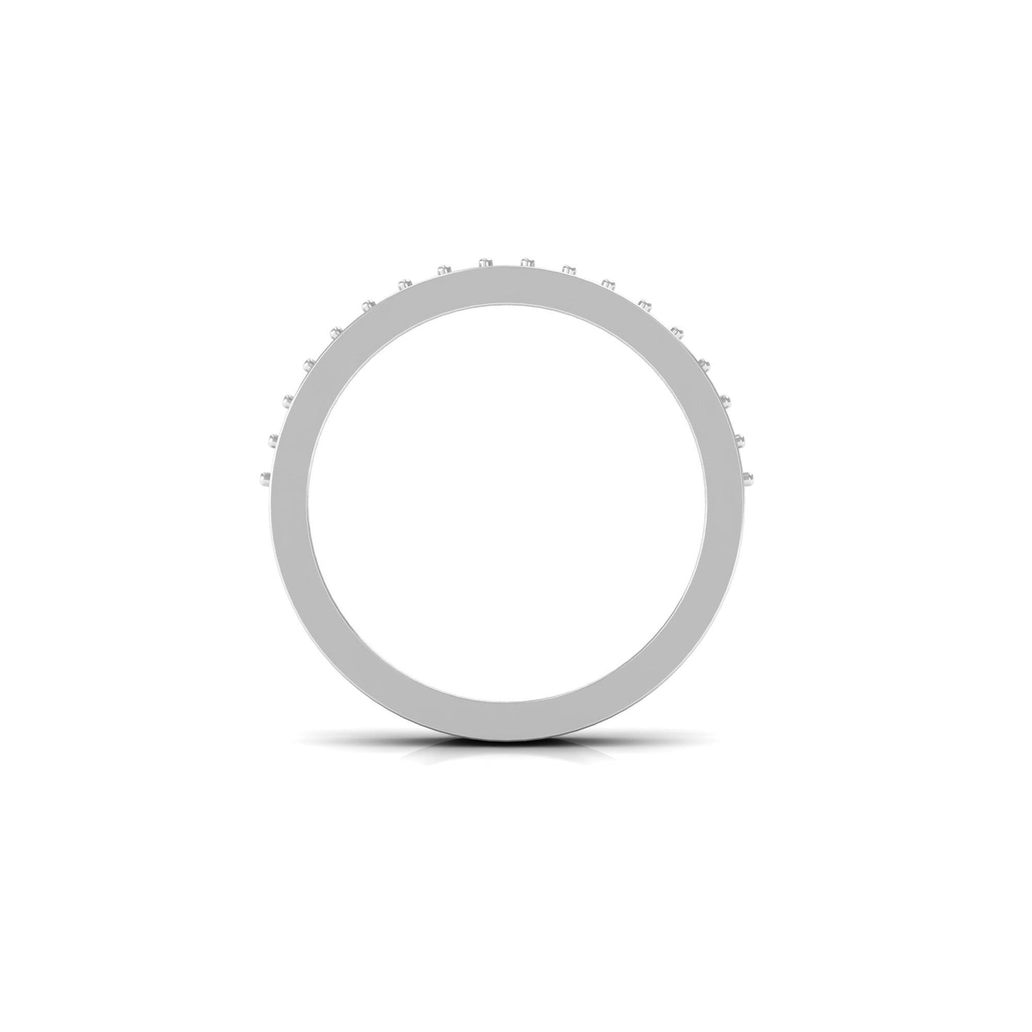 Minimal Moissanite Eternity Band Ring