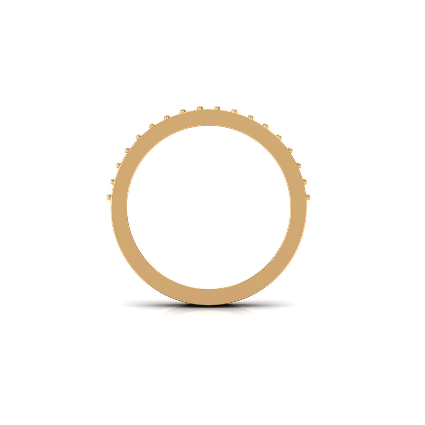 Minimal Moissanite Eternity Band Ring