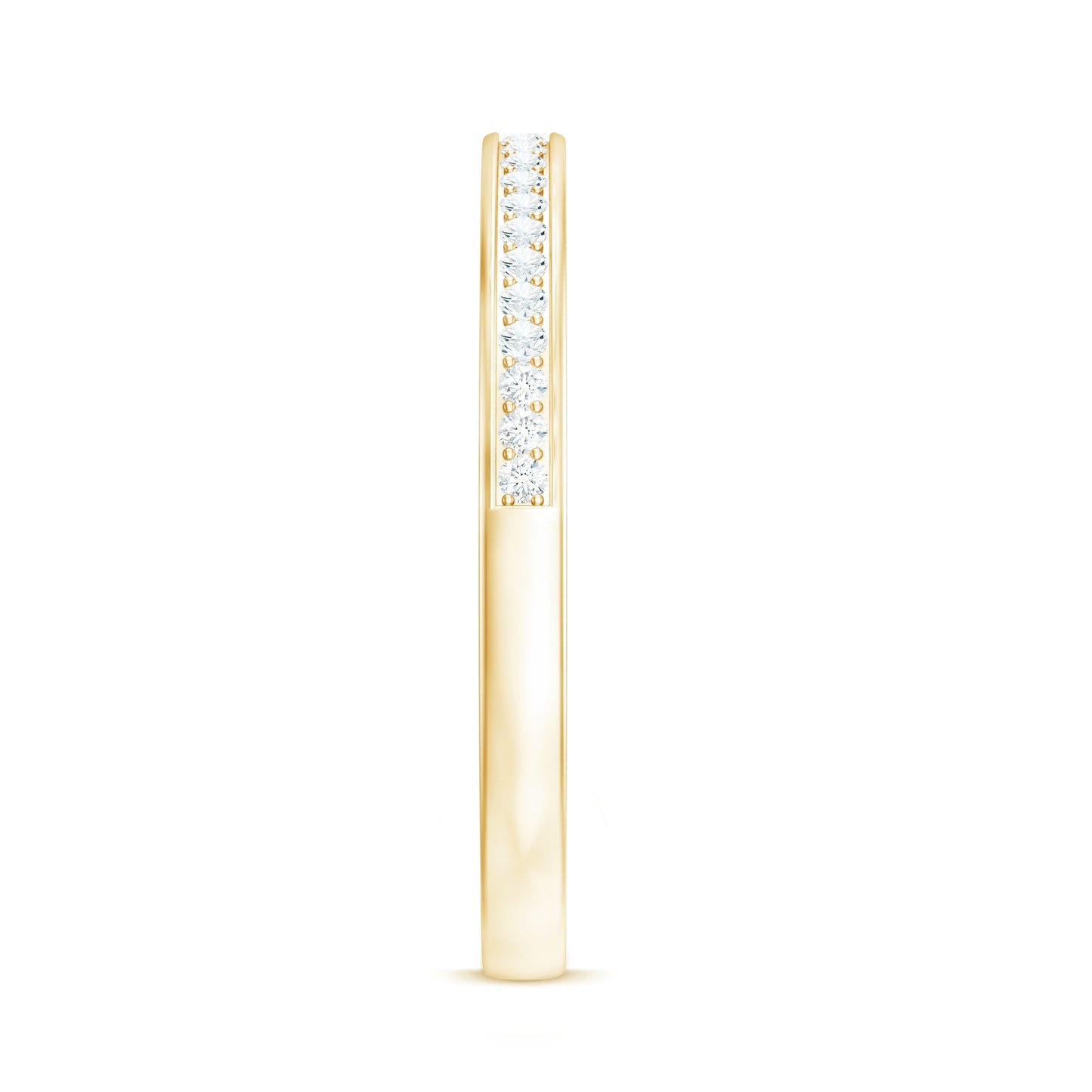 Minimal Moissanite Eternity Band Ring