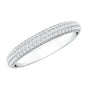 Brilliant Cut Round Moissanite Band Ring For Women