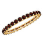 Certified Real Garnet Eternity Ring for Anniversary
