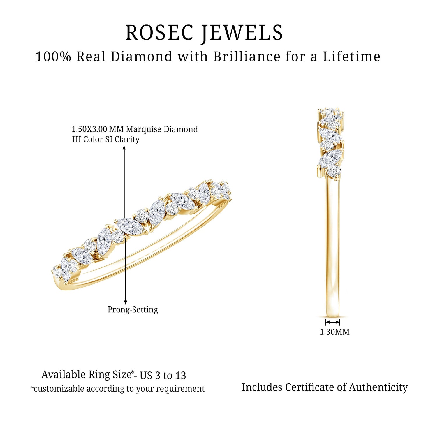 Certified Diamond Stackable Band Ring