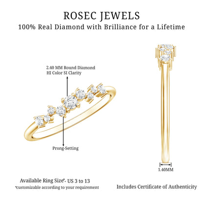 Brilliant Cut Diamond Wedding Band for Women