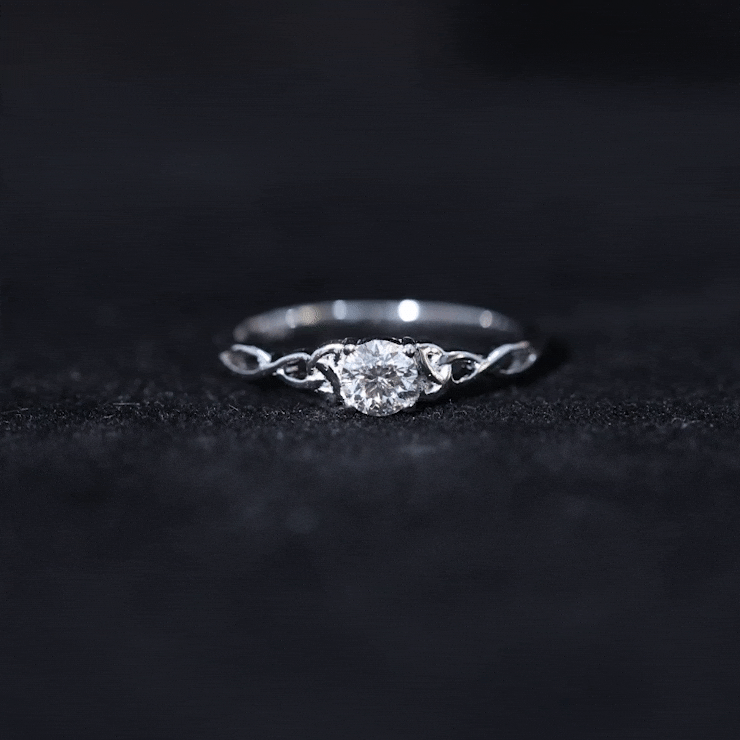 Certified Diamond Celtic Knot Promise Ring