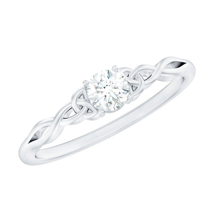 Certified Diamond Celtic Knot Promise Ring