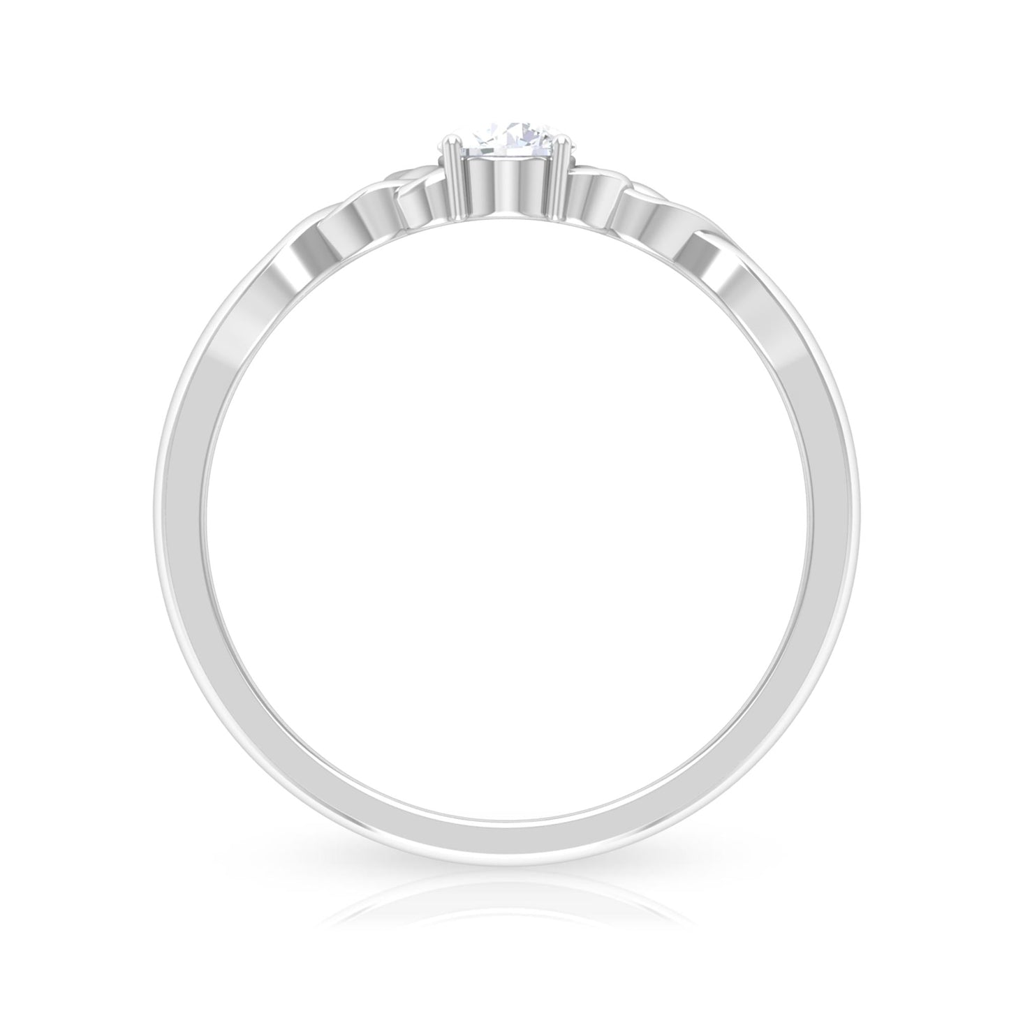 Certified Diamond Celtic Knot Promise Ring