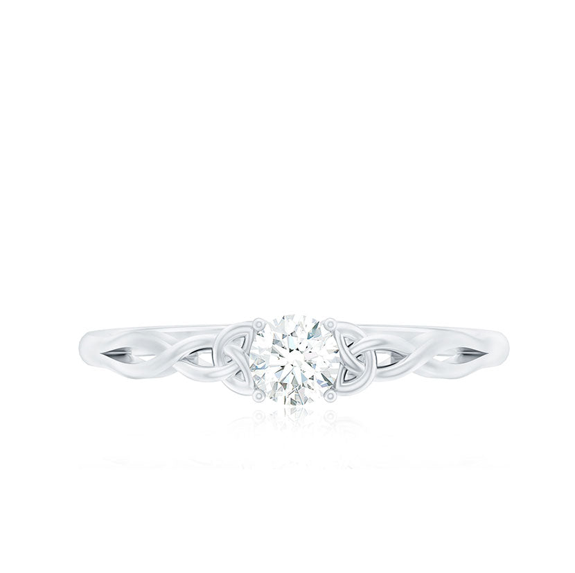 Certified Diamond Celtic Knot Promise Ring