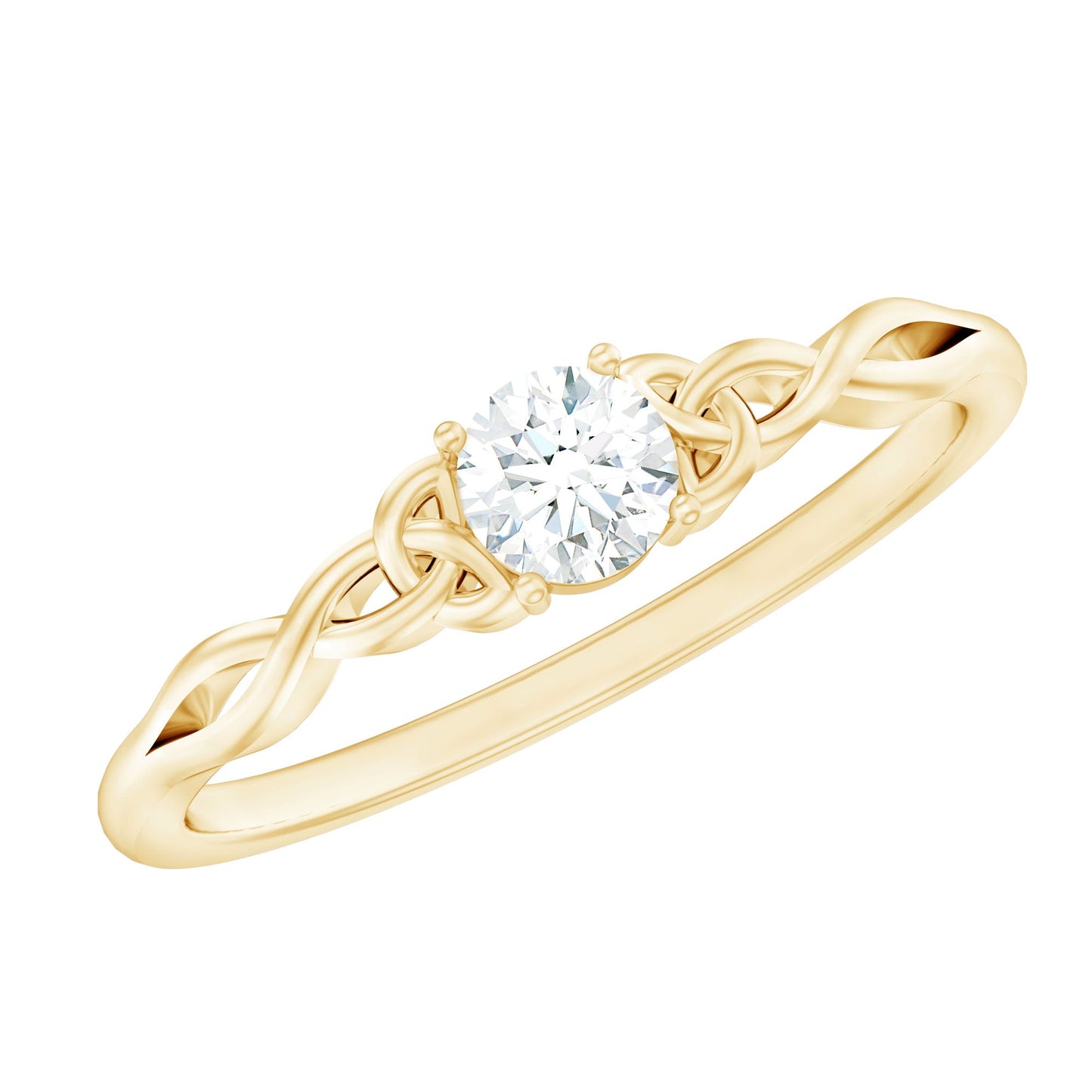 Certified Diamond Celtic Knot Promise Ring