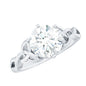 2 Carat Round Cut Moissanite Celtic Design Engagement Ring