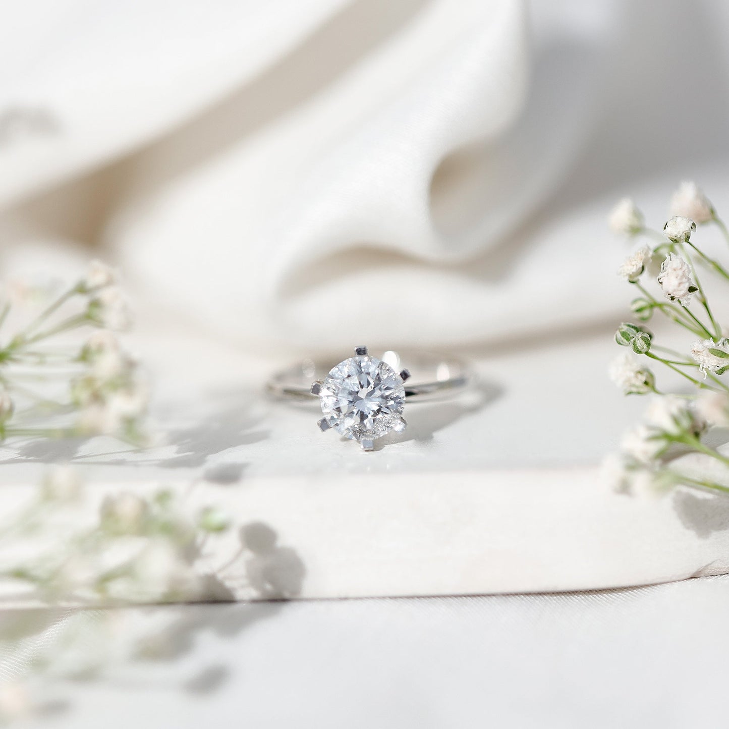 2 Carat Round Brilliant Cut Lab Grown Diamond Engagement Ring