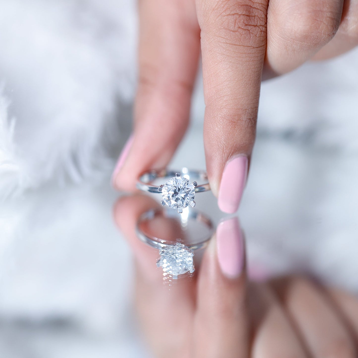 2 Carat Round Brilliant Cut Lab Grown Diamond Engagement Ring