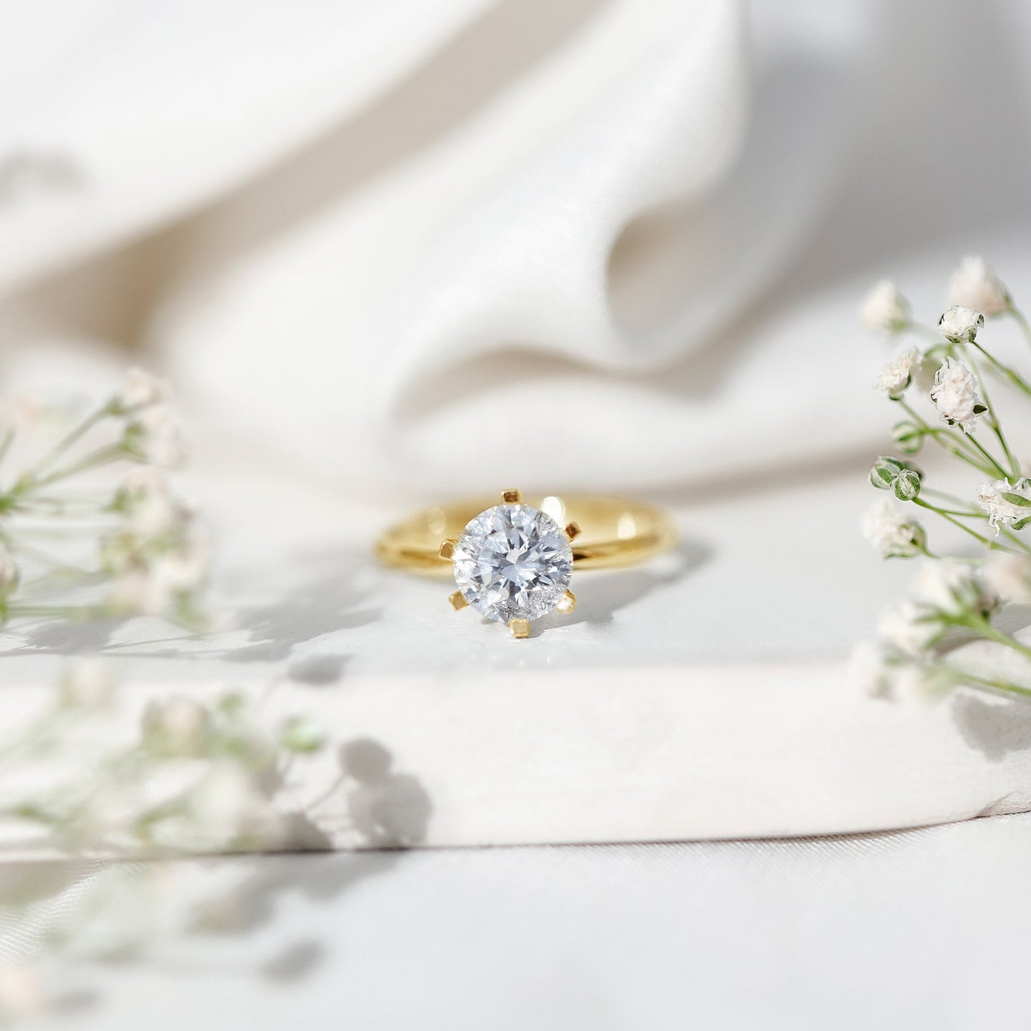 2 Carat Round Brilliant Cut Lab Grown Diamond Engagement Ring
