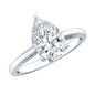 2 CT Moissanite Pear Shaped Engagement Ring for Women