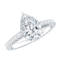Certified 2.24 CT Moissanite Teardrop Engagement Ring For Her