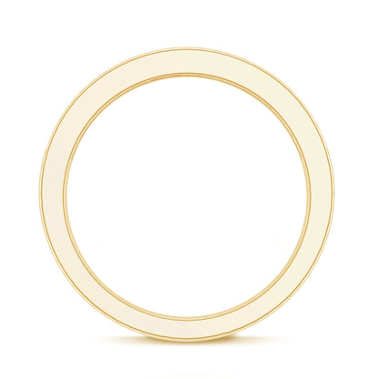 Channel Set Moissanite Half Eternity Band Ring