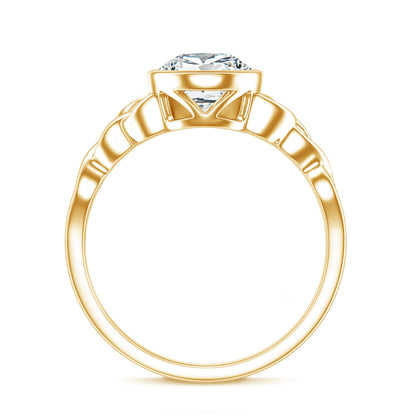 2.2 Carat Pear Shape Moissanite Celtic Knot Engagement Ring