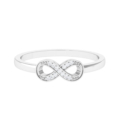 Certified Real Diamond Infinity Promise Ring