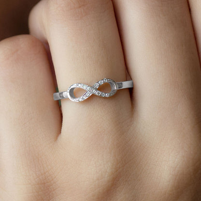 Certified Real Diamond Infinity Promise Ring