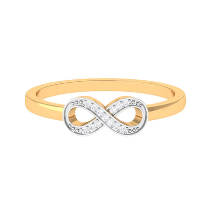Certified Real Diamond Infinity Promise Ring