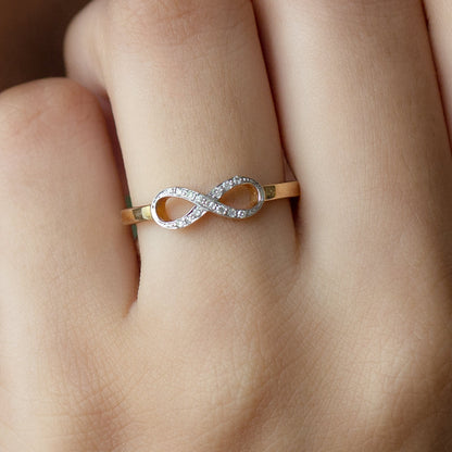 Certified Real Diamond Infinity Promise Ring