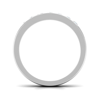 Diamond Seven Stone Band Ring in Channel Setting