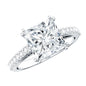 3 Carat Moissanite Princess Cut Engagement Ring With Double Prongs