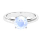 1 Ctw Round Moonstone Solitaire Engagement Ring