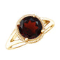 2.3 Carat Solitaire Garnet Engagement Ring with Split Shank