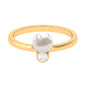 Freshwater Pearl Toi Et Moi Ring with Diamond