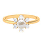 Cultured 2 Carat Freshwater Engagement Ring with Diamond
