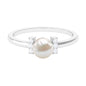 Cultured 2.2 Carat Freshwater Pearl Solitaire Engagement Ring with Diamond