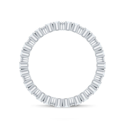 Certified Moissanite Stackable Eternity Band Ring for Her