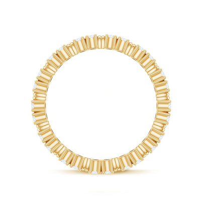 Certified Moissanite Stackable Eternity Band Ring for Her