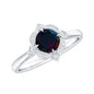 Vintage Inspired Black Opal and Diamond Engagement Ring
