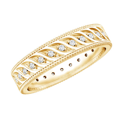 Lab Grown Diamond Designer Wedding Band Ring