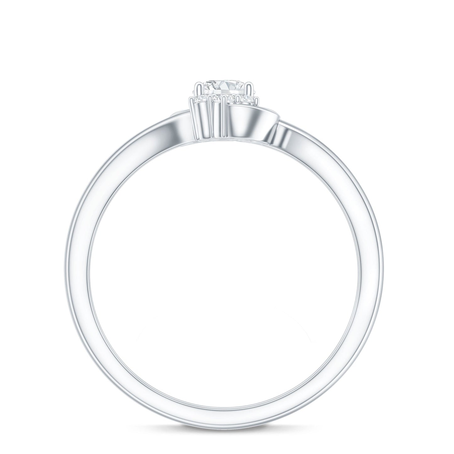 Brilliant Cut Certified Lab Grown Diamond Promise Ring For Her