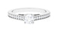 Natural Diamond Promise Ring with Hidden Heart