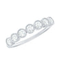 Certified Diamond Anniversary Band in Bezel Setting