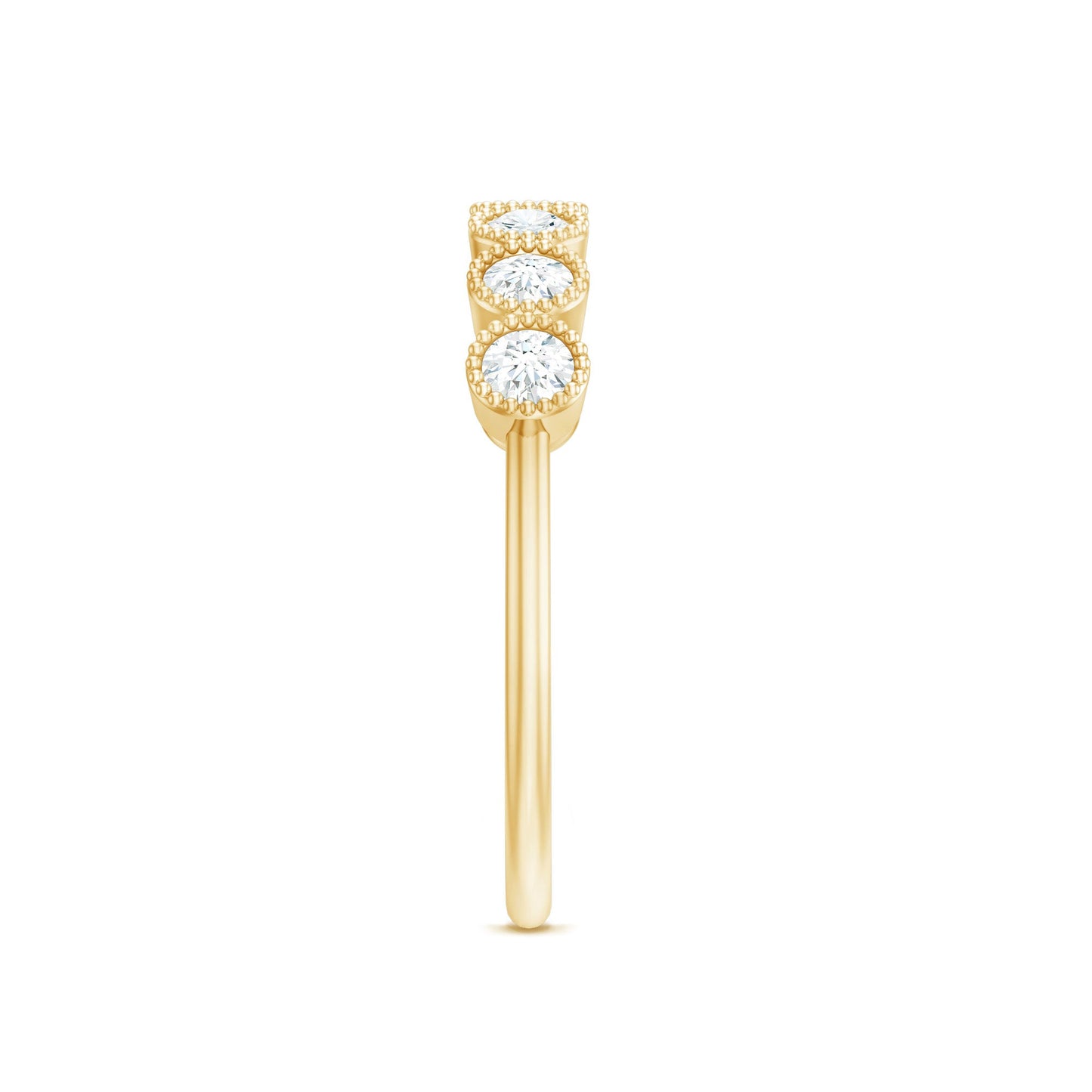 Certified Diamond Anniversary Band in Bezel Setting