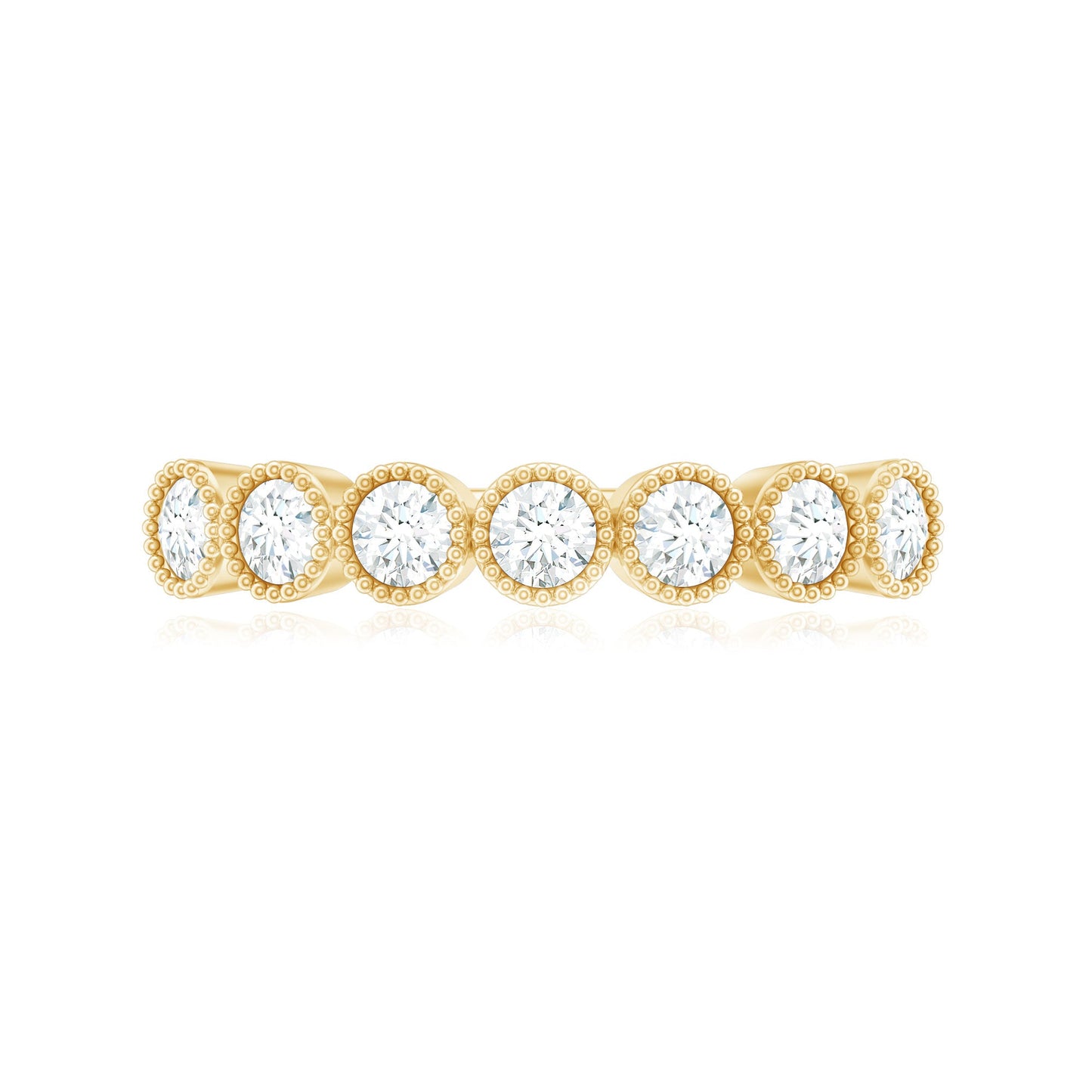 Certified Diamond Anniversary Band in Bezel Setting