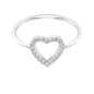 Certified Real Diamond Heart Promise Ring for Engagement