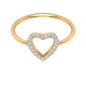 Certified Real Diamond Heart Promise Ring for Engagement