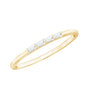 Baguette Cut Diamond Stackable Ring in Bar Setting