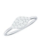 Certified Diamond Cluster Ring in Illusion Setting